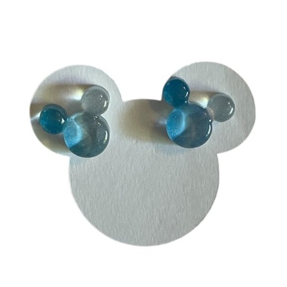 Resin Mickey Mouse Stainless Steel Earrings-New! - Picture 3 of 6